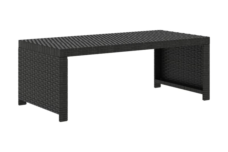 Loungegrupp Utomhus för trädgården med dynor 5 delar konstrotting sv - Svart - Utemöbler - Loungemöbler - Loungegrupp & Loungeset