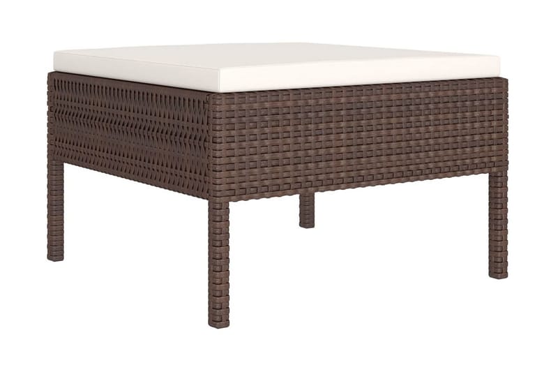 Loungegrupp Utomhus för trädgården med dynor 7 delar konstrotting br - Brun - Utemöbler - Loungemöbler - Loungegrupp & Loungeset