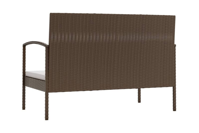 Loungegrupp Utomhus för trädgården med dynor 8 delar konstrotting br - Brun - Utemöbler - Loungemöbler - Loungegrupp & Loungeset