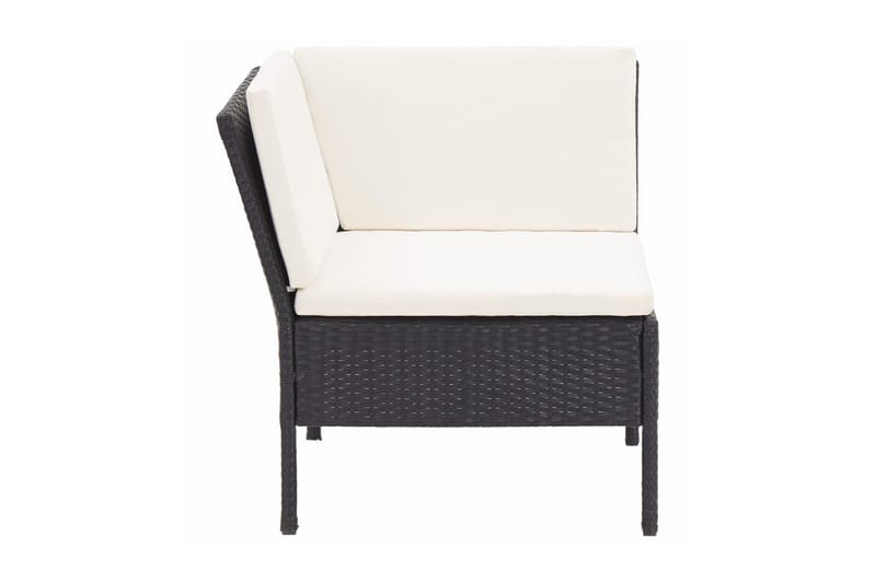 Loungegrupp Utomhus för trädgården med dynor 8 delar konstrotting sv - Svart - Utemöbler - Loungemöbler - Loungegrupp & Loungeset