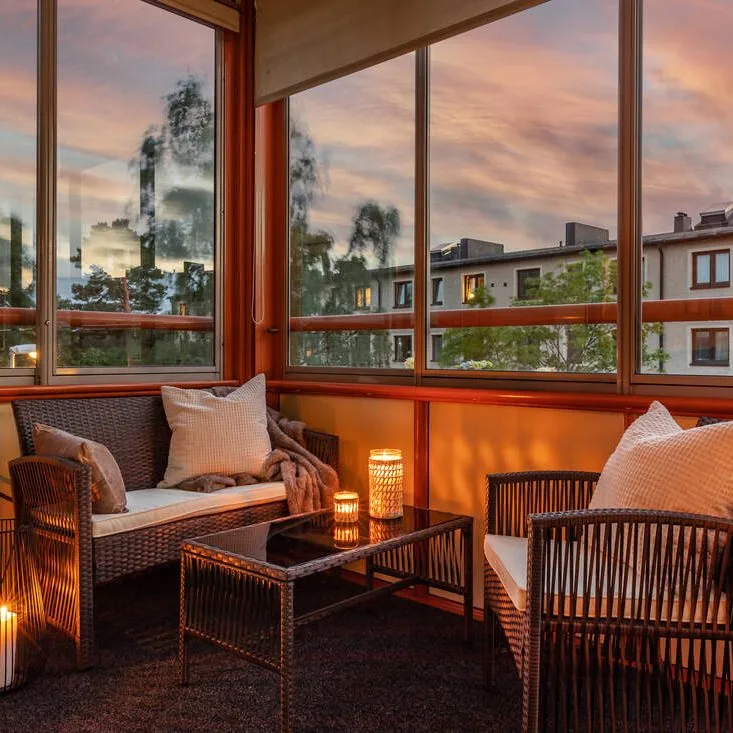 Lyxig soffgrupp för balkong | Lyfco Dalsjö - Utemöbler - Loungemöbler - Loungegrupp & Loungeset