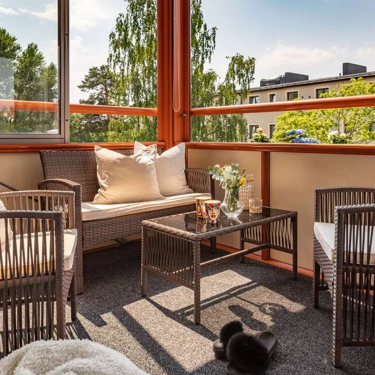 Lyxig soffgrupp för balkong | Lyfco Dalsjö - Utemöbler - Loungemöbler - Loungegrupp & Loungeset