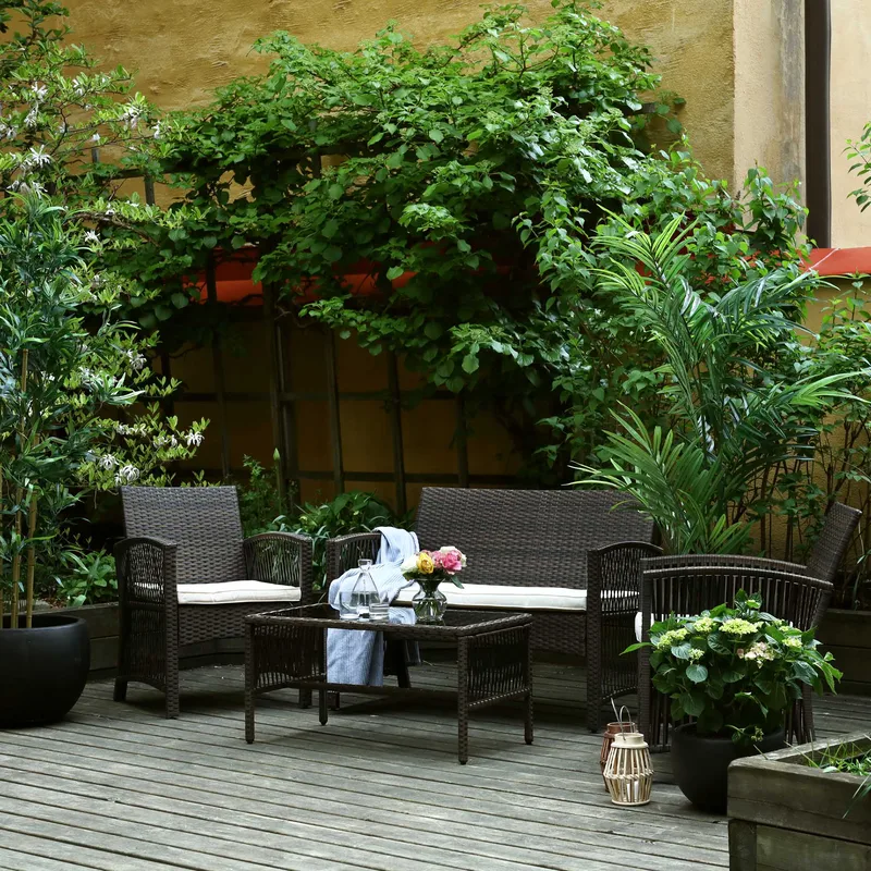 Lyxig soffgrupp för balkong | Lyfco Dalsjö - Utemöbler - Loungemöbler - Loungegrupp & Loungeset