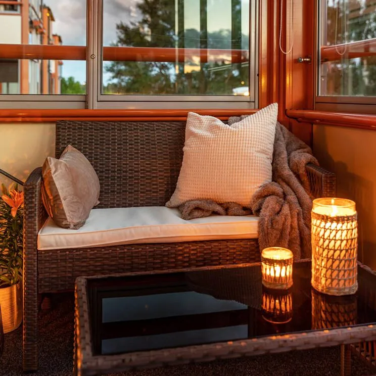 Lyxig soffgrupp för balkong | Lyfco Dalsjö - Utemöbler - Loungemöbler - Loungegrupp & Loungeset