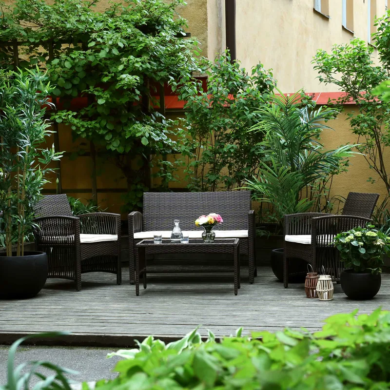 Lyxig soffgrupp för balkong | Lyfco Dalsjö - Utemöbler - Loungemöbler - Loungegrupp & Loungeset