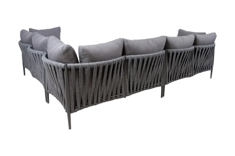 Möbelset Bremen 2 delar Grå - Utemöbler - Loungemöbler - Loungegrupp & Loungeset