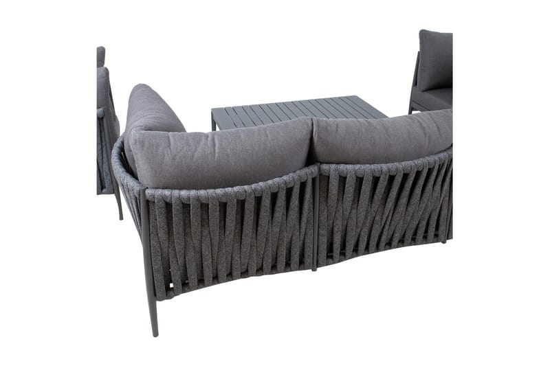 Möbelset Bremen 4 delar Grå - Utemöbler - Loungemöbler - Loungegrupp & Loungeset