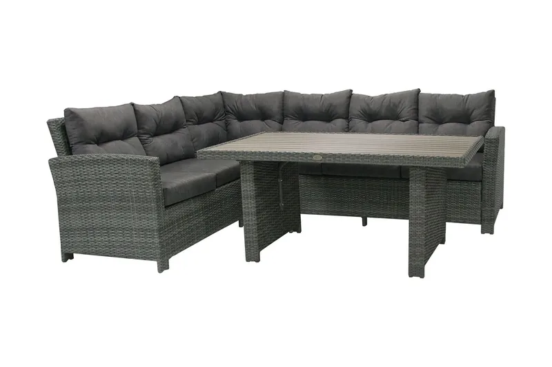 Möbelset Pavia Hörnsoffa Utomhus Med Utebord Och Kuddar - Utemöbler - Loungemöbler - Loungegrupp & Loungeset