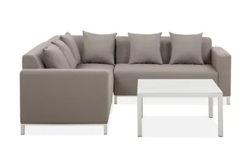 Madielyn Loungegrupp Utomhus - Beige - Utemöbler - Loungemöbler - Loungegrupp & Loungeset