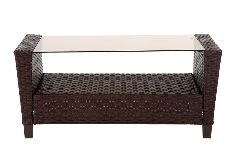 Malmo Loungegrupp Utomhus Konstrotting Brun - Dorel Home - Utemöbler - Loungemöbler - Loungegrupp & Loungeset