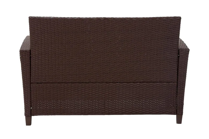 Malmo Loungegrupp Utomhus Konstrotting Brun - Dorel Home - Utemöbler - Loungemöbler - Loungegrupp & Loungeset