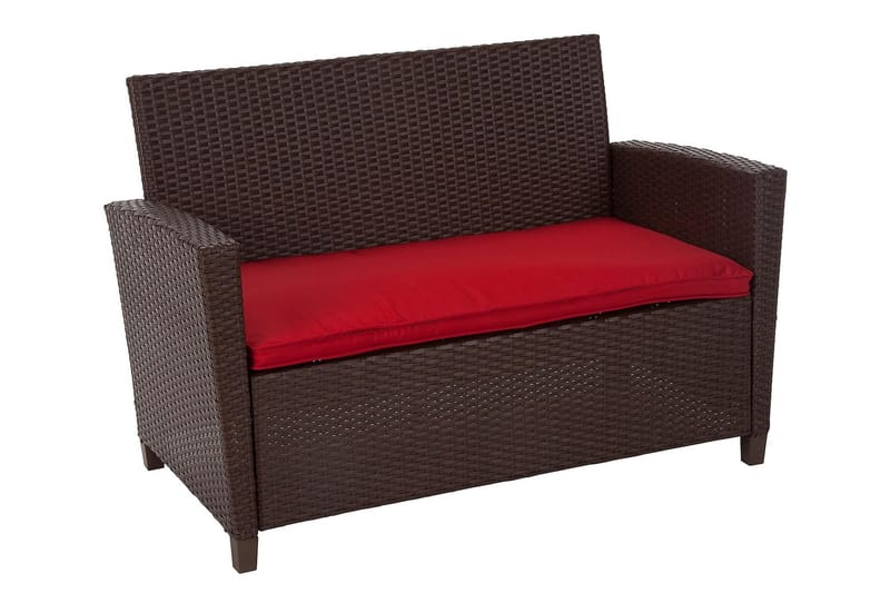 Malmo Loungegrupp Utomhus Konstrotting Brun - Dorel Home - Utemöbler - Loungemöbler - Loungegrupp & Loungeset