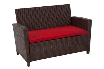 Malmo Loungegrupp Utomhus Konstrotting Brun - Dorel Home - Utemöbler - Loungemöbler - Loungegrupp & Loungeset