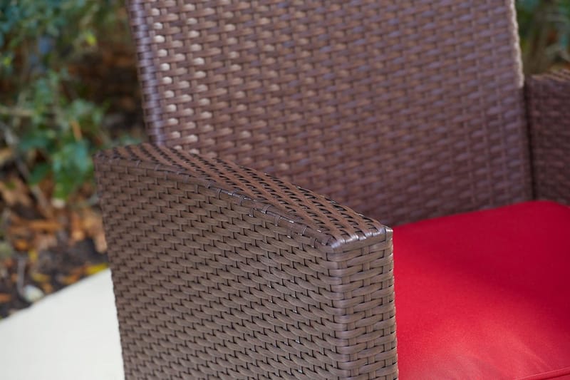 Malmo Loungegrupp Utomhus Konstrotting Brun - Dorel Home - Utemöbler - Loungemöbler - Loungegrupp & Loungeset