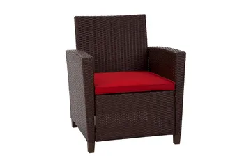 Malmo Loungegrupp Utomhus Konstrotting Brun - Dorel Home - Utemöbler - Loungemöbler - Loungegrupp & Loungeset