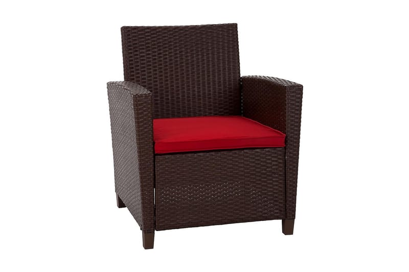 Malmo Loungegrupp Utomhus Konstrotting Brun - Dorel Home - Utemöbler - Loungemöbler - Loungegrupp & Loungeset