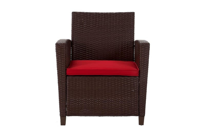 Malmo Loungegrupp Utomhus Konstrotting Brun - Dorel Home - Utemöbler - Loungemöbler - Loungegrupp & Loungeset