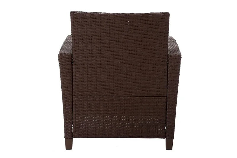 Malmo Loungegrupp Utomhus Konstrotting Brun - Dorel Home - Utemöbler - Loungemöbler - Loungegrupp & Loungeset