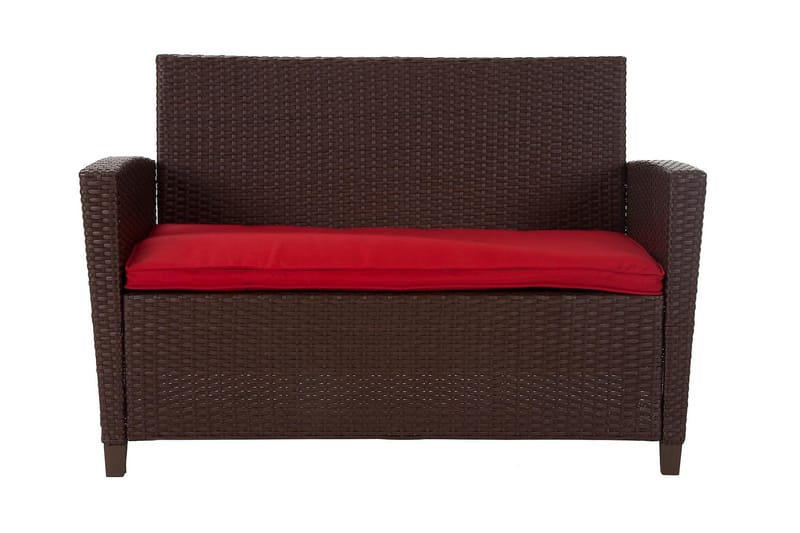 Malmo Loungegrupp Utomhus Konstrotting Brun - Dorel Home - Utemöbler - Loungemöbler - Loungegrupp & Loungeset