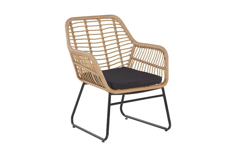 Malvedo Soffgrupp Utomhus - Natur/Svart - Utemöbler - Loungemöbler - Loungegrupp & Loungeset