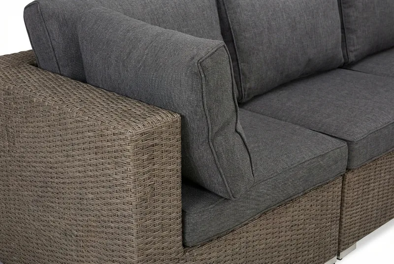 Marcus Loungegrupp - Brun / Svarta dynor - Trädgård & spabad - Utemiljö - Altan & terrass - Altanmöbler