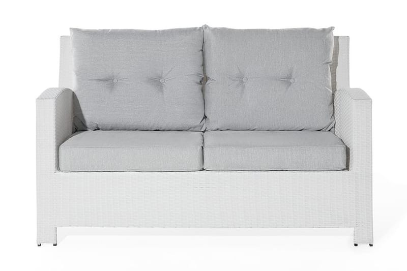 Marino Loungegrupp Utomhus 146 cm - Vit - Utemöbler - Loungemöbler - Loungegrupp & Loungeset