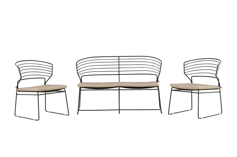 Milano Loungegrupp Utomhus - Beige - Utemöbler - Loungemöbler - Loungegrupp & Loungeset