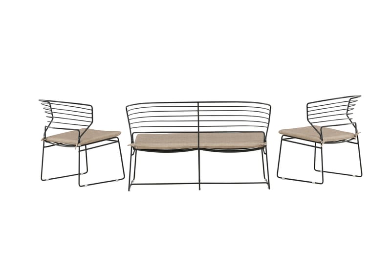 Milano Loungegrupp Utomhus - Beige - Utemöbler - Loungemöbler - Loungegrupp & Loungeset