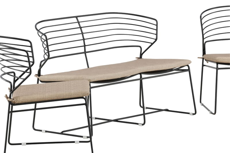 Milano Loungegrupp Utomhus - Beige - Utemöbler - Loungemöbler - Loungegrupp & Loungeset
