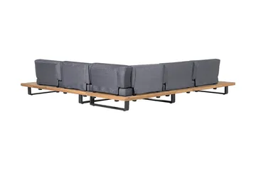Mykonos Loungegrupp Utomhus 256 cm - Trä/Natur - Utemöbler - Loungemöbler - Loungegrupp & Loungeset