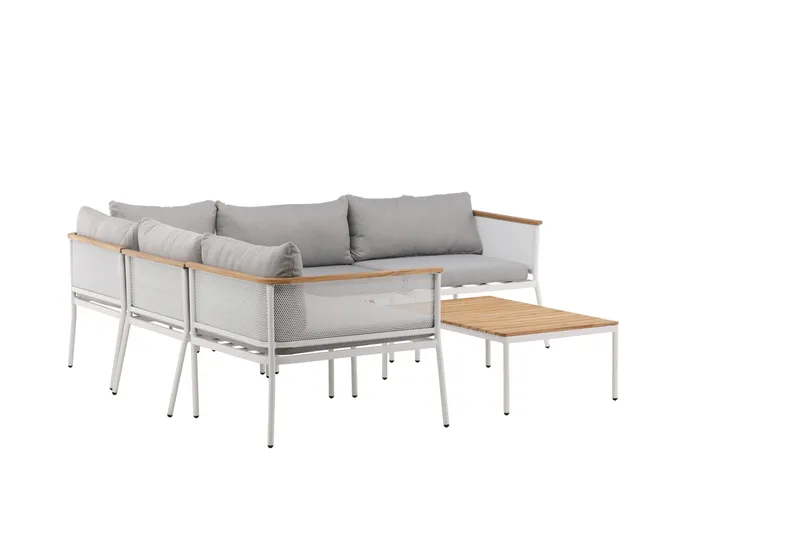Nettan Loungegrupp Utomhus - Grå/Brun - Utemöbler - Loungemöbler - Loungegrupp & Loungeset