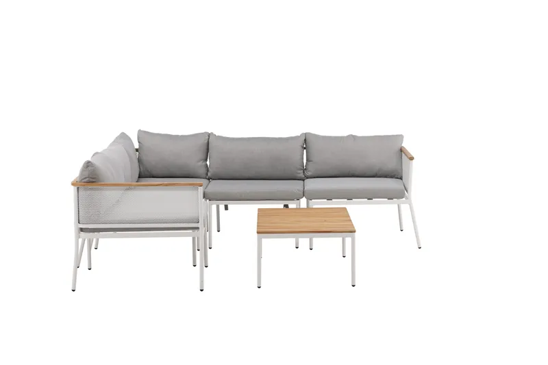 Nettan Loungegrupp Utomhus - Grå/Brun - Utemöbler - Loungemöbler - Loungegrupp & Loungeset