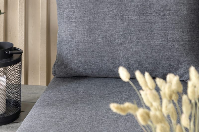 Odense Loungegrupp Utomhus med Dynor - Svart - Utemöbler - Loungemöbler - Loungegrupp & Loungeset