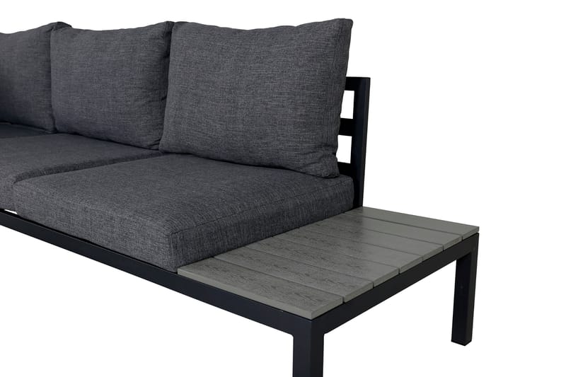 Odense Loungegrupp Utomhus med Dynor - Svart - Utemöbler - Loungemöbler - Loungegrupp & Loungeset