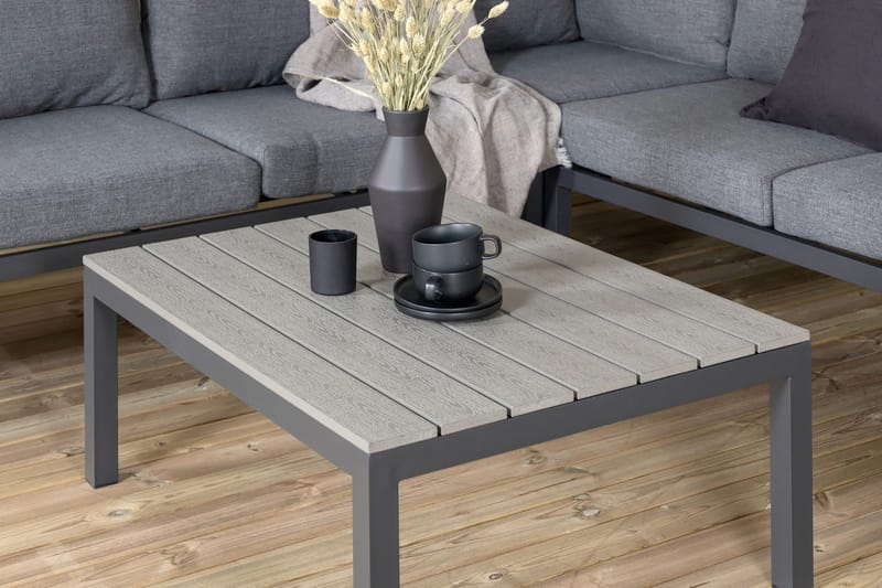 Odense Loungegrupp Utomhus med Dynor - Svart - Utemöbler - Loungemöbler - Loungegrupp & Loungeset