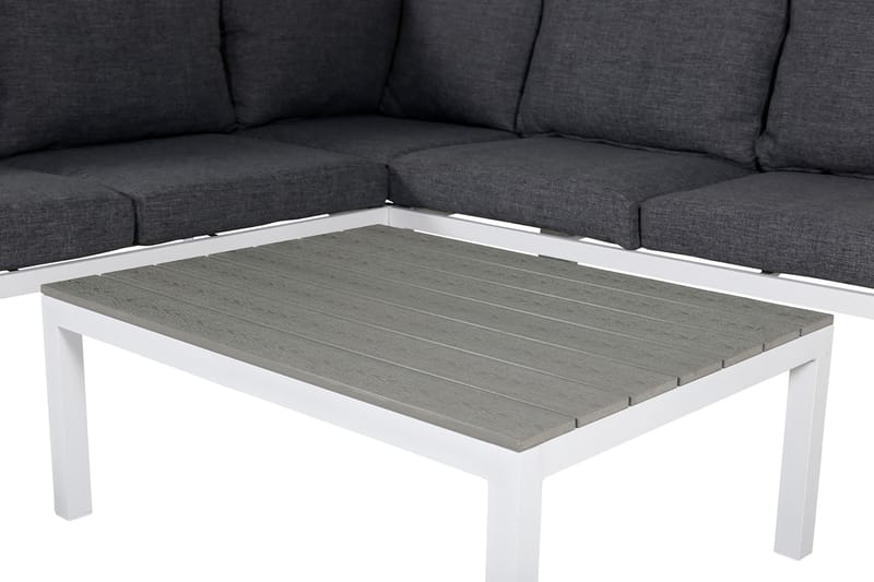 Odense Loungegrupp Utomhus med Dynor - Vit - Utemöbler - Loungemöbler - Loungegrupp & Loungeset