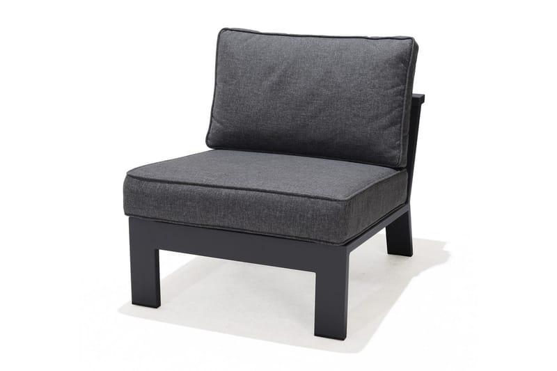 Palau Fåtölj med Fotpall - Grå - Utemöbler - Loungemöbler - Loungestol utomhus