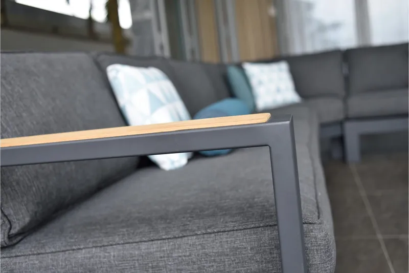 Palau Loungegrupp Utomhus 5-sits - Trä/Grå - Trädgård & spabad - Utemiljö - Altan & terrass - Altanmöbler