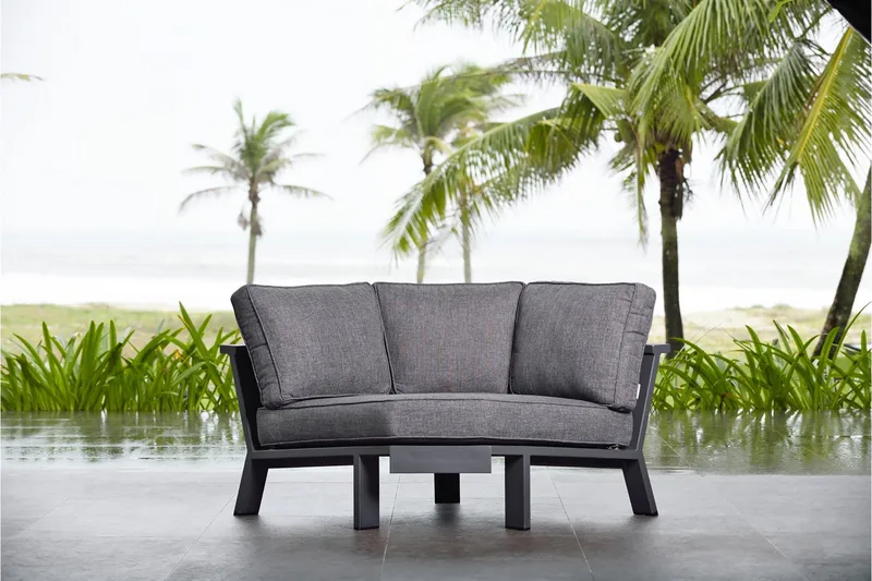 Palau Loungegrupp Utomhus 5-sits - Trä/Grå - Trädgård & spabad - Utemiljö - Altan & terrass - Altanmöbler