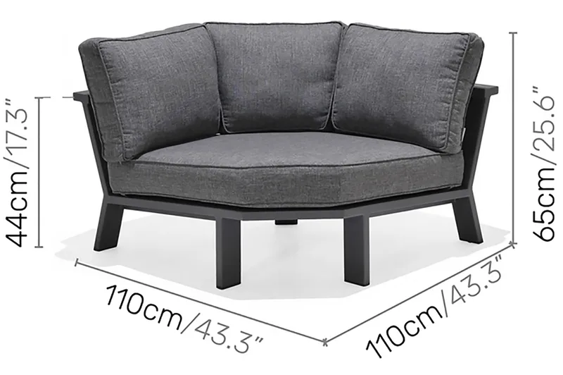 Palau Loungegrupp Utomhus 5-sits - Trä/Grå - Trädgård & spabad - Utemiljö - Altan & terrass - Altanmöbler