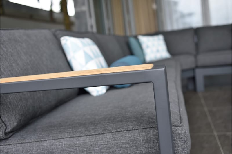 Palau Loungegrupp Utomhus 6-sits - Trä/Grå - Trädgård & spabad - Utemiljö - Altan & terrass - Altanmöbler