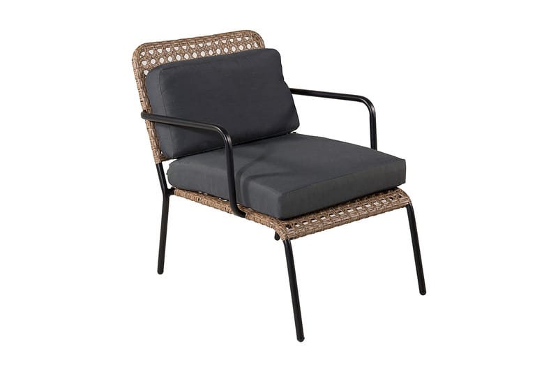 Paola Loungegrupp Utomhus med Dynor - Svart - Utemöbler - Loungemöbler - Loungegrupp & Loungeset