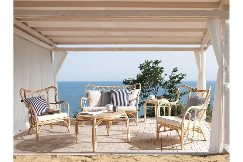 Pedagne Loungegrupp Utomhus 4-sits - Rotting/Beige - Utemöbler - Loungemöbler - Loungegrupp & Loungeset