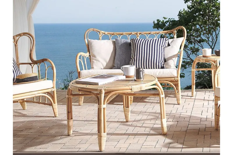 Pedagne Loungegrupp Utomhus 4-sits - Rotting/Beige - Utemöbler - Loungemöbler - Loungegrupp & Loungeset