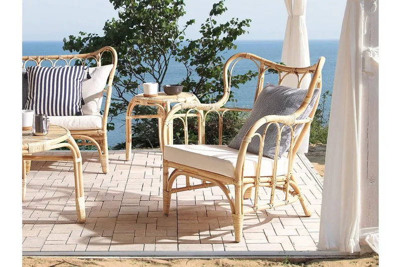 Pedagne Loungegrupp Utomhus 4-sits - Rotting/Beige - Utemöbler - Loungemöbler - Loungegrupp & Loungeset