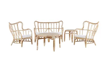 Pedagne Loungegrupp Utomhus 4-sits - Rotting/Beige - Utemöbler - Loungemöbler - Loungegrupp & Loungeset