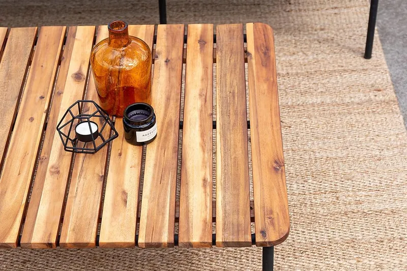 Penh Hörnsoffa Utomhus - Svart/Natur - Utemöbler - Loungemöbler - Loungegrupp & Loungeset