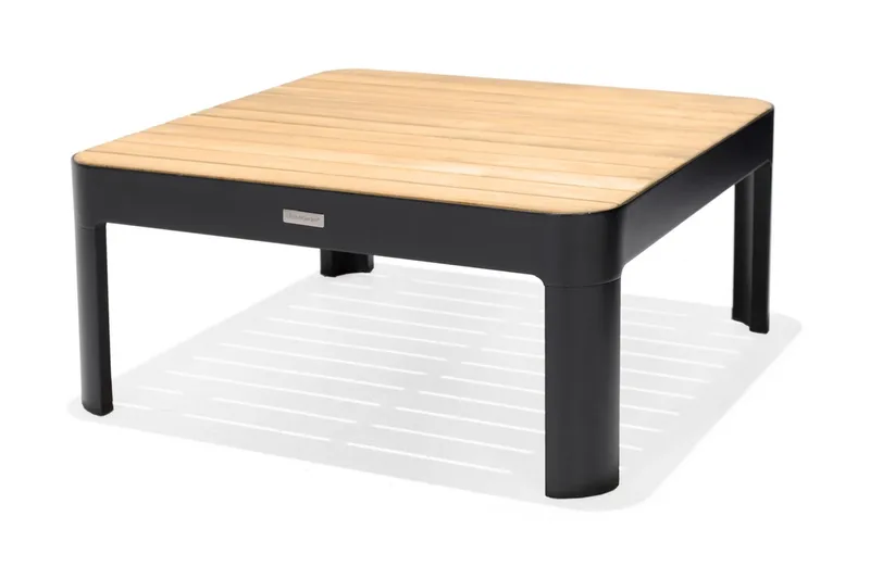 Portals Loungegrupp Utomhus 4-sits - Teak/Svart - Trädgård & spabad - Utemiljö - Altan & terrass - Altanmöbler