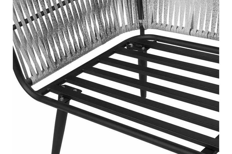 Ragusa Loungegrupp Utomhus 156 cm - Grå - Utemöbler - Loungemöbler - Loungegrupp & Loungeset