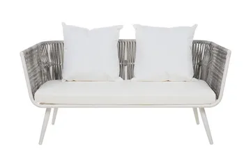 Ragusa Loungegrupp Utomhus 156 cm - Grå - Utemöbler - Loungemöbler - Loungegrupp & Loungeset
